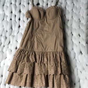 Moda International Dresses - Tan party dress Moda International Dresses - Tan party dress